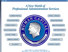 Tablet Screenshot of human-capital.com